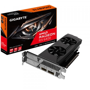 Відеокарта Gigabyte Radeon RX 6400 4GB GDDR6 Low Profile (GV-R64D6-4GL)