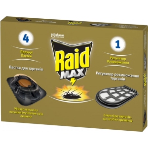 Засіб від тарганів Raid Max Комплекс подвійної дії