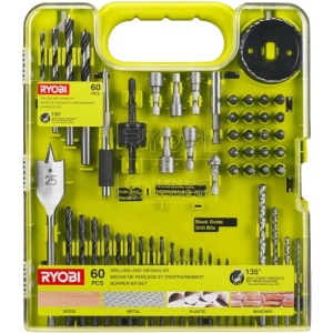 Набір свердел Ryobi и бит RAKDD60 60 шт.