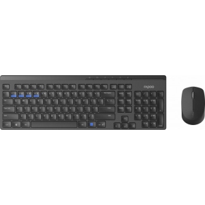 Клавіатура + миша бездротова Rapoo 8100M Wireless Multi-Mode Black