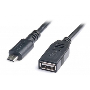 Кабель REAL-EL USB 2.0 OTG 0.1m Black (EL123500014)