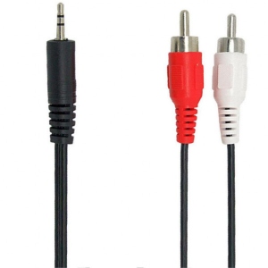 Кабель 3.5 мм - RCA REAL-EL Audio Pro mini-jack 3.5мм(M)-2xRCA(M) 1.8m Black (EL123500042)