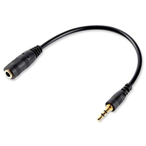 асортимент Кабель 3.5 мм -3.5 мм REAL-EL Audio Pro mini-jack 3.5мм (M)-mini-jack 3.5мм (F) 1m Black (EL123500041)