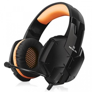 Гарнітура дротова ігрова REAL-EL GDX-7700 Surround 7.1 Black-Orange