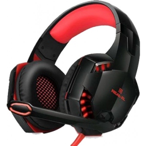 Гарнітура дротова ігрова REAL-EL GDX-8000 Vibration Surround 7.1 BackLit Black-Red