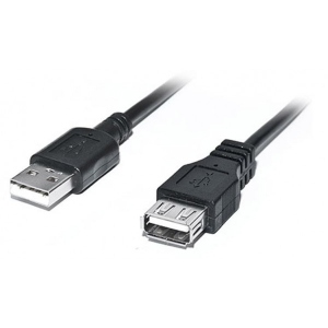 Кабель USB type A - USB type A REAL-EL Pro USB2.0 AM-AF 2m Black (EL123500028) офіційний сайт