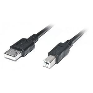 Кабель USB type A - USB type B REAL-EL Pro USB2.0 AM-BM 2m Black (EL123500026) в Україні