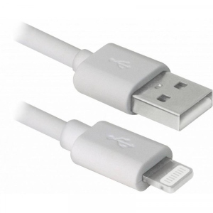 Кабель синхронізації даних REAL-EL Rainbow USB-Lightning 1 m White (4743304104703)
