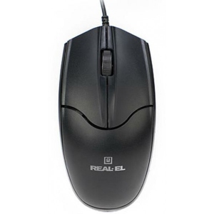 Миша дротова REAL-EL RM-410 Silent Black USB