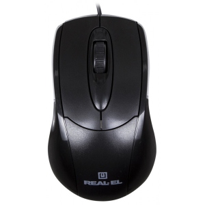 Миша дротова REAL-EL RM-207 USB Black
