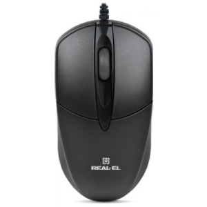 Миша дротова REAL-EL RM-211 USB Black