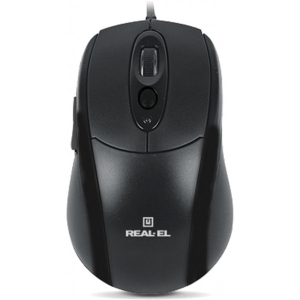 Миша дротова REAL-EL RM-290 USB Black