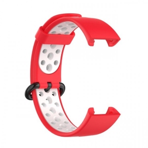 Ремінець для фітнес-браслету BeCover Vents Style for Xiaomi Redmi Smart Band 2 Red-White (709427)