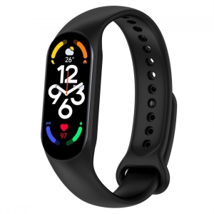 Ремінець для фітнес-браслету BeCover for Xiaomi Mi Smart Band 7 Black (707476)