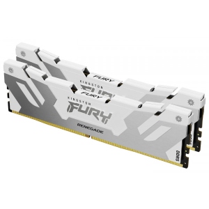 Память DDR Kingston Fury Renegade Silver/White DDR5-6000 64GB (2x32GB) CL32-38-38 1.35V XMP (KF560C32RWK2-64)