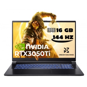 Ноутбук ігровий Dream Machines RG3050Ti-17 (RG3050TI-17UA36NL) Black