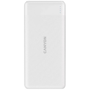 Батарея мобільна Canyon PB-109 10000mAh PD QC White (CNE-CPB1009W)