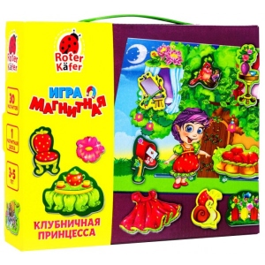 Настільна гра магнітна (3-4 роки) Vladi Toys Полунична принцеса, рус. (RK2060-03)