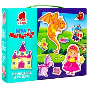 Настільна гра магнітна (3-4 роки) Vladi Toys Принцеса і лицар, рус. (RK2060-01)