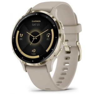 Смарт-годинник Garmin Venu 3S French Gray + Soft Gold (010-02785-02)