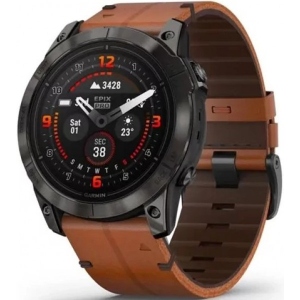 Смарт-годинник Garmin Epix Pro (g2) 51 Saph CrbnGryDLC Ti Chsnt Lthr (010-02804-30)