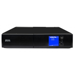 Джерело безперебійного живлення Powercom IEC, 1000ВА/1000Вт, online RS232 USB 6IEC, LCD (SNT-1000) в інтернет-магазині