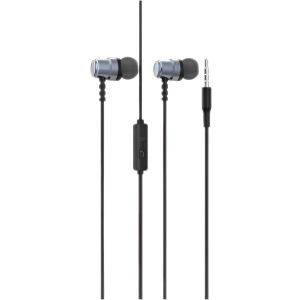 Навушники вкладиші дротові SkyDolphin SR28 Metal with mic Gray (HF-000471) порівняти ціни