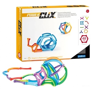 Магнітний конструктор Guidecraft PowerClix Organics, 48 деталей (G9431)
