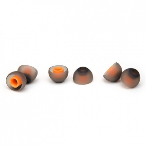 Амбушюр для навушників Soundmag силіконові 4.5 mm size L (комплект 3 пари) Gray-Orange