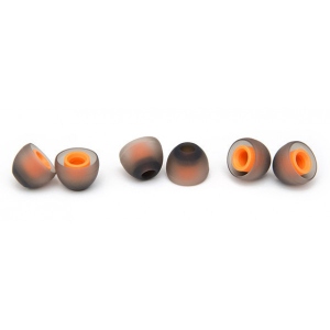 Амбушюр для навушників Soundmag силіконові 4.5 mm size M (комплект 3 пари) Gray-Orange