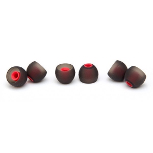 Амбушюр для навушників Soundmag силіконові 4 mm size L (комплект 3 пари) Black