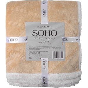 Плед полуторний SOHO 150х200 см Plush hugs Beige (1222К) купити