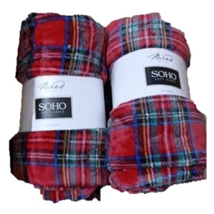 Плед полуторний SOHO 150х200 см Checkered Red (1069К) в інтернет-магазині