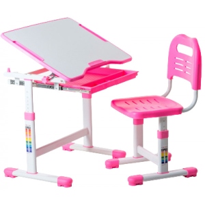 Комплект меблів шкільний 2 елементи FunDesk Sole Pink-s