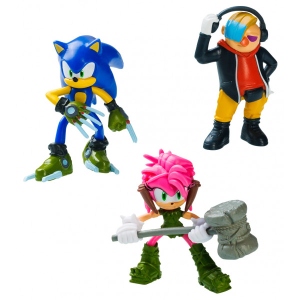Колекційна фігурка Sonic Prime ЛІКАРЬ НЕ, СОНІК, ЕМІ (SON2020B)