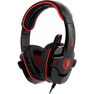 Гарнітура дротова ігрова Sades SA-708GT Black/Red (sa708brj)