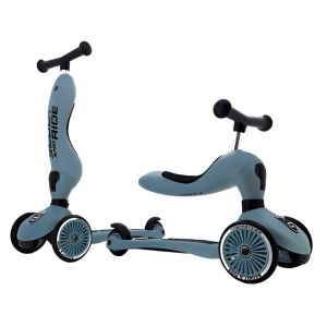 Триколісний самокат Scoot&Ride Highwaykick-1 Сіро-синій (SR-160629-STEEL)