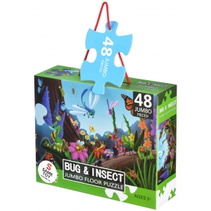 Пазли картонні (3-4 роки) Same Toy Жуки і комахи 48 ел. (88096Ut)