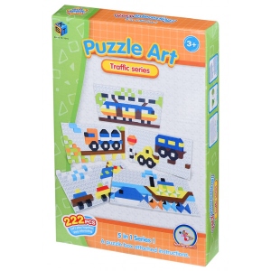 порівняти ціни на Пазли картонні (3-4 роки) Same Toy Puzzle Art Traffic Serias 222 ел. (5991-4Ut)