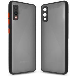 Чохол для смартфону MakeFuture Frame Matte PC+TPU Samsung A02 Black (MCMF-SA02BK)