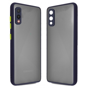 Чохол для смартфону MakeFuture Frame Matte PC+TPU Samsung A02 Blue (MCMF-SA02BL)