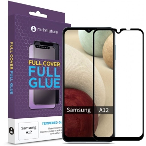 Захисне скло для смартфону MakeFuture Full Cover Full Glue for Samsung A12 (MGF-SA12)