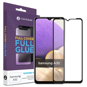 Захисне скло для смартфону MakeFuture Full Cover Full Glue Samsung A32 (MGF-SA32)