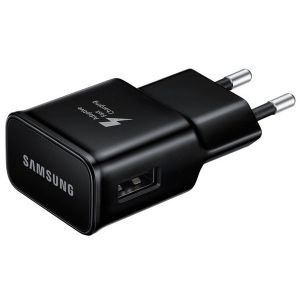 Мережевий зарядний пристрій Samsung EP-TA20EBECGRU AFC + Type-C Cable Black