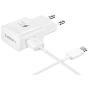 Мережевий зарядний пристрій Samsung EP-TA20EWECGRU + Type-C Cable White