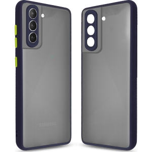 Чохол для смартфону MakeFuture Frame Matte PC+TPU Samsung S21 Blue (MCMF-SS21BL)