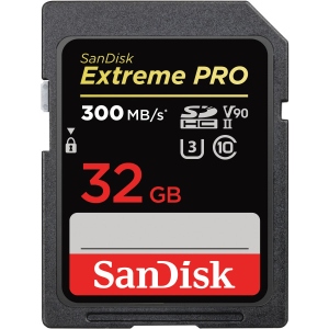 Карта пам'яті SanDisk Extreme Pr 32GB SDXC C10 UHS-II U3 V90 R300/W260MB/s o (SDSDXDK-032G-GN4IN)