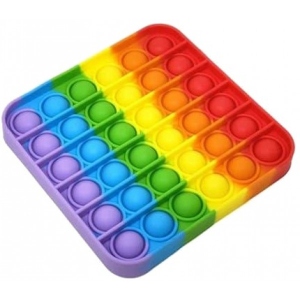 Стретч-антистрес Sibelly Pop It Rainbow Square (SB-PPIT-RNB-SQ)