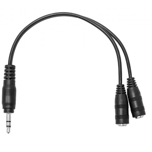 Перехідник аудіо XOKO 2x3.5 мм F - 3.5 мм 3pin M (SC-005M)