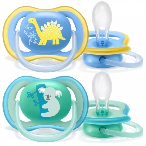 Ортодонтична пустушка Philips Avent для хлопчика Ultra-Air, 18+ міс, 2 шт. (SCF349/11)